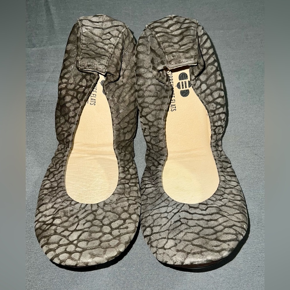 Storehouse Flats - brown crocodile